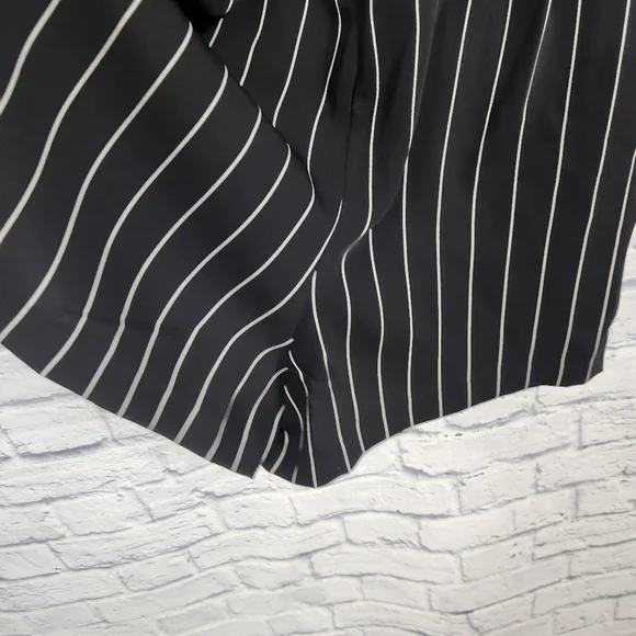 White House Black Market Surplice Striped Romper - Picture 8 of 12